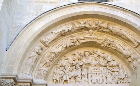 Cleaned up left entrance of St. Denis Basilica