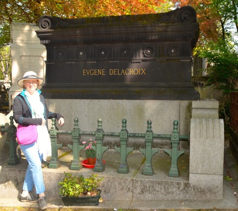 Eugene Delacroix in Pere Lachaise