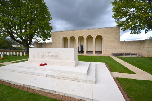 Ranville Stone of Remembrance at Ranville War Cemetery