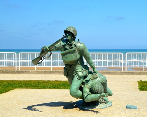  Photo of the National Guard Monument, Omaha Beach 