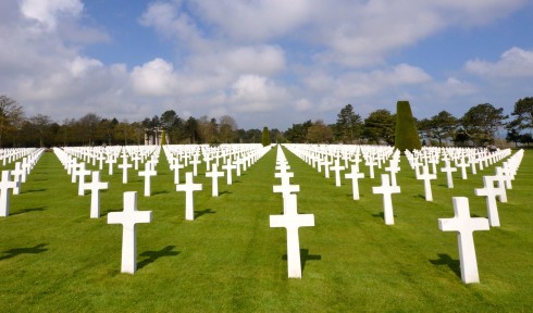 Endless Graves at Omaha Beach Cemetery