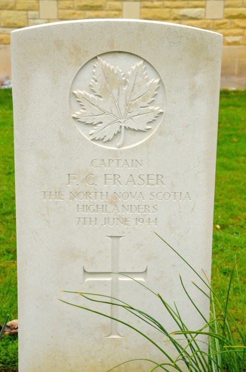 F.C.Fraser in Beny-sur-Mer Cemetery