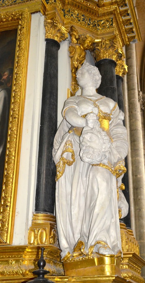 Head of John the Baptist in Amiens Cathedral