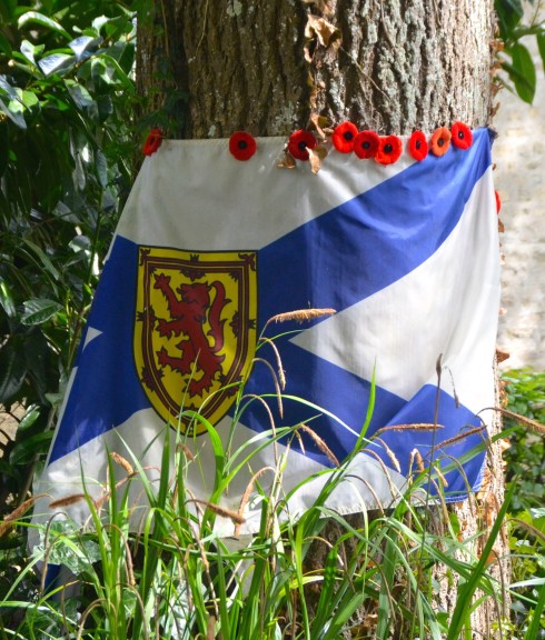 Nova Scotia Flag at Abbeye d'Ardenne