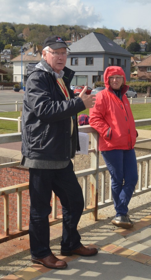 Phil explaining how a VC was won on the Dieppe Raid