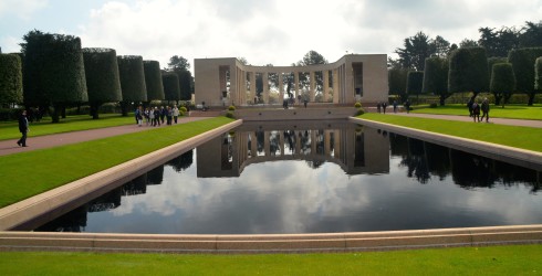 Reflecting Pool at Omaha Beach Cemetery