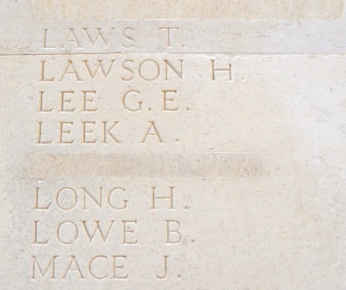 A name removed from the Thiepval Monument