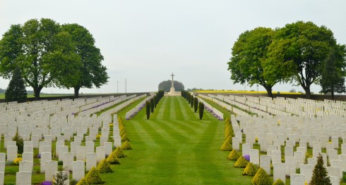 A View of Cabaret Rouge Cemetery 