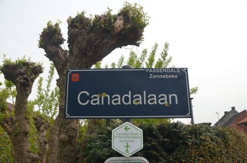 Canada Lane, Passchaendale battlefield