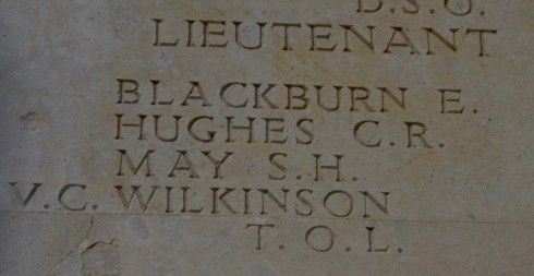 T.O.L. Wilkinson V.C. at Thiepval Monument