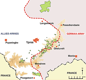 Passchendaele Map