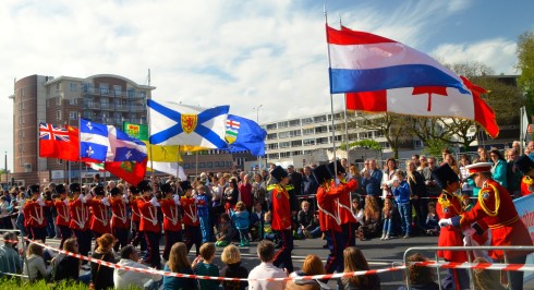 Nova Scotia connection at Wageningen Liberation Parade