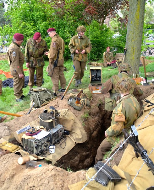 Foxhole in Wageningen encampment