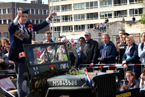 Here come the Vets at the Wageningen Liberation Parade