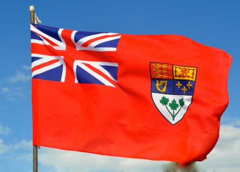 Red Ensign flying in Wageningen