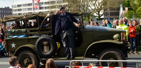 Please don't fall out during the Wageningen Liberation Parade