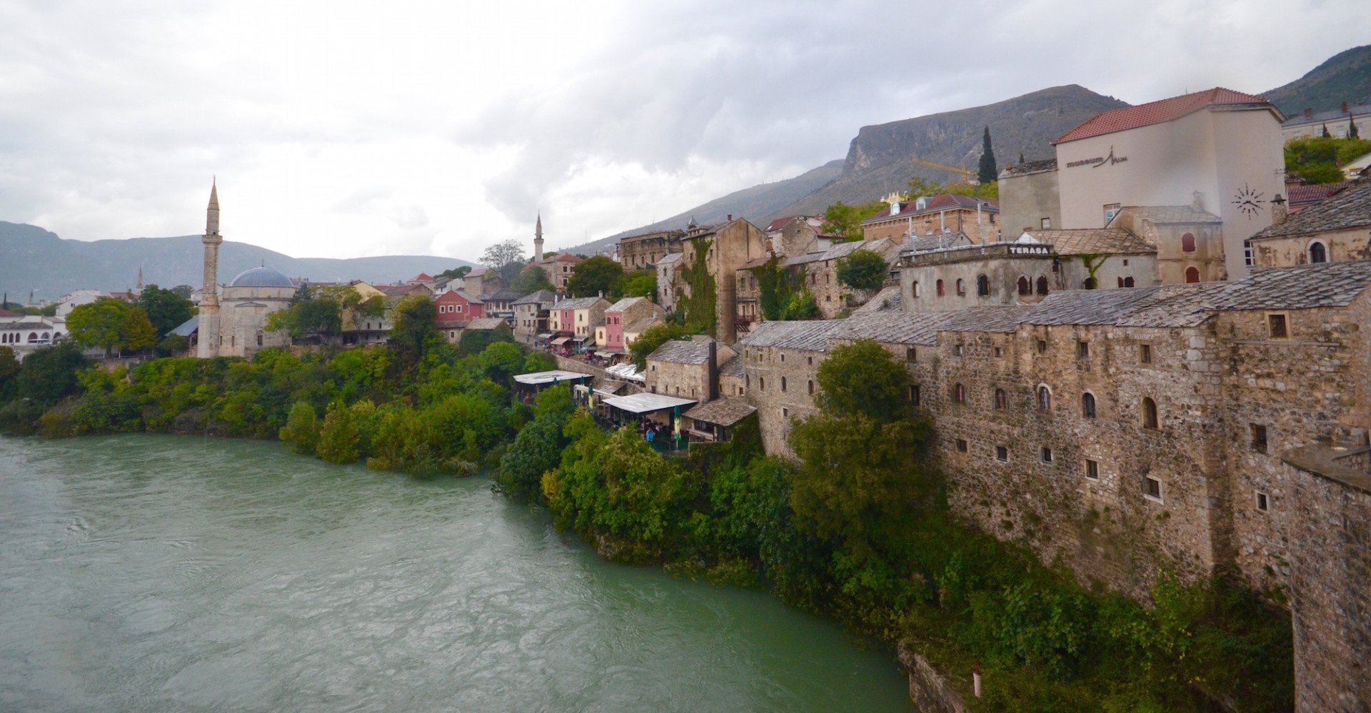 View from Mostar Bridge, Bosnia and Herzegovina