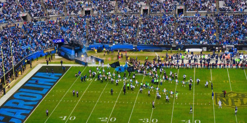 Bank of America Stadium, section 513, home of Carolina Panthers