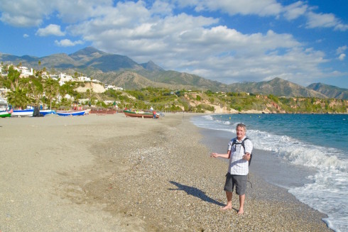 The beach at Nerja