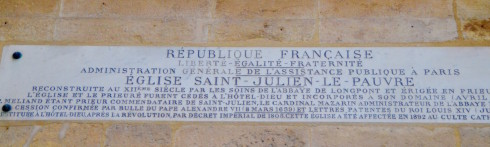 sign in the Latin Quarter