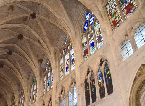 Older stained glass, St. Severin