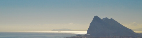 Gibraltar as seen from Spain