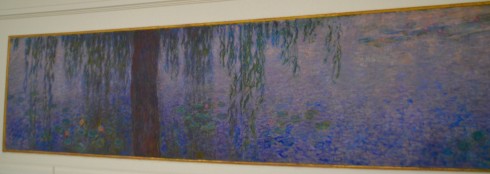 Monet - Water Lilies - Clear Morning with Willows - The Orangerie