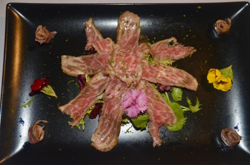 Iberian pork marinated in lime & truffle oil