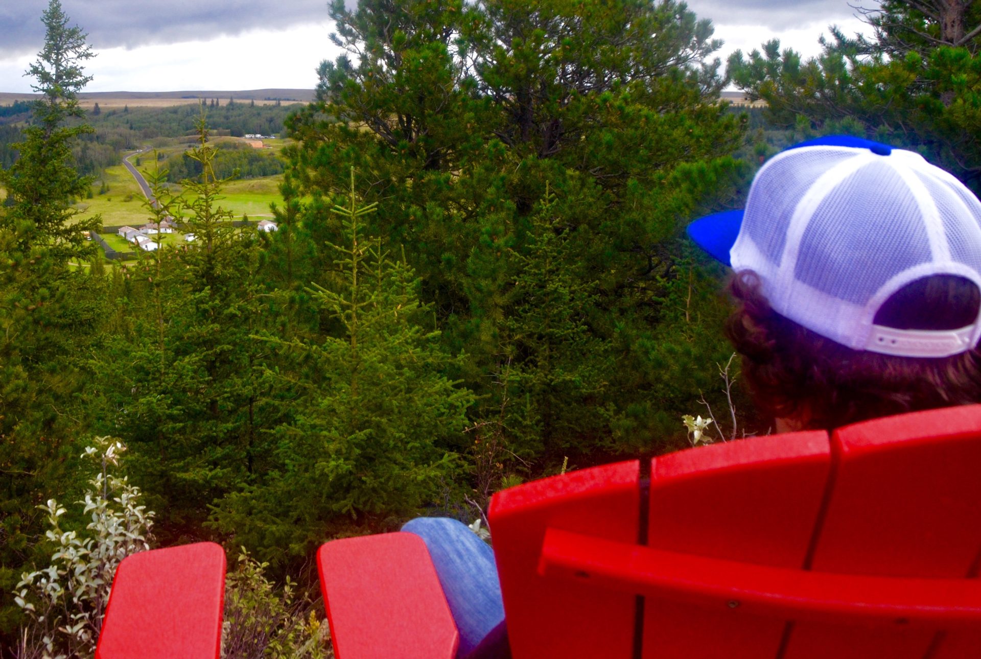 Dale Enjoying the View of Fort Walsh