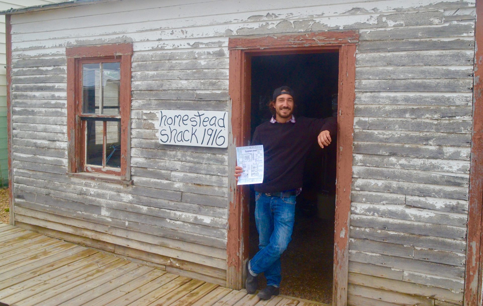 Dale Outside the Homestead Shack