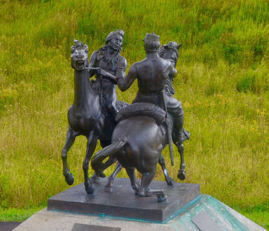 Sculpture at Fort Walsh