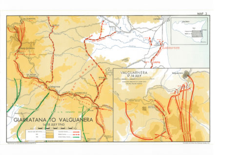 Map of the Attack on Valguanera 