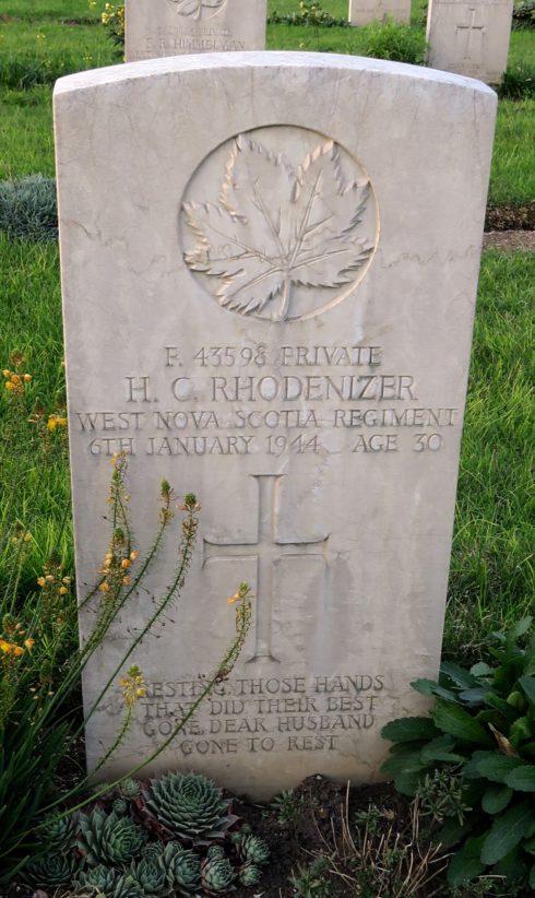 Private Hector Chester Rhodenizer