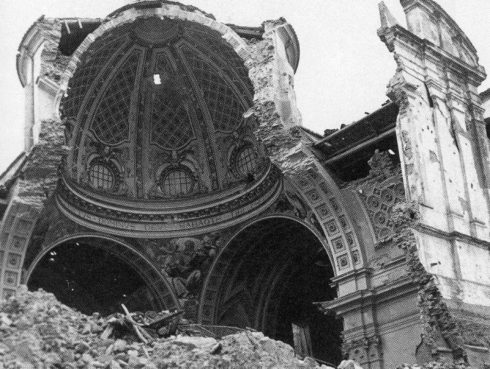 Ortona Cathedral in December, 1943