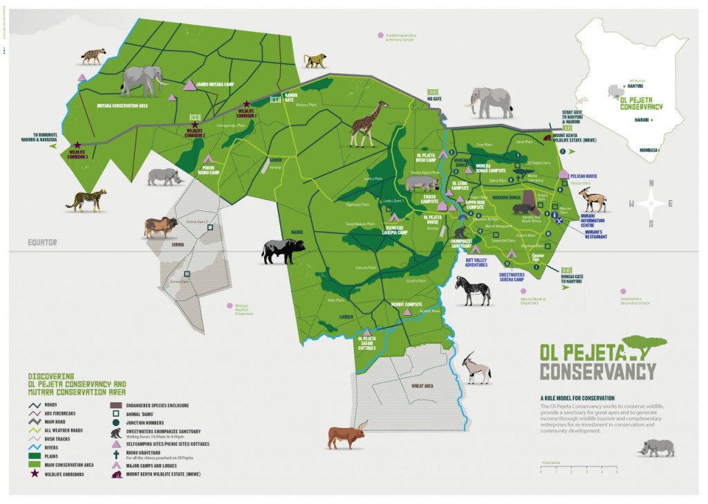 Map of Ol Pejeta