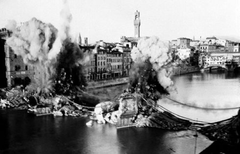 San Trinita Bridge Destroyed