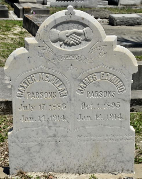 James & Baxter Parsons, Key West Cemetery