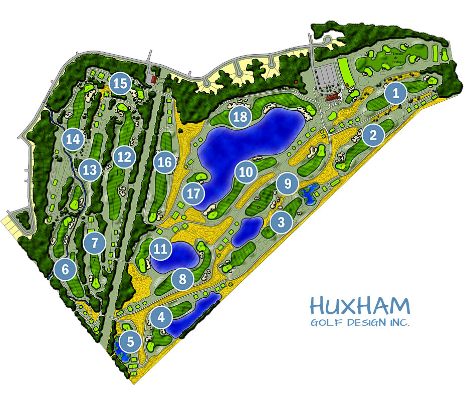 La Tempete Golf Course Map