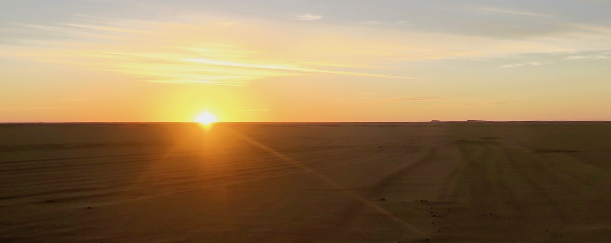 Sunrise in the Sahara 