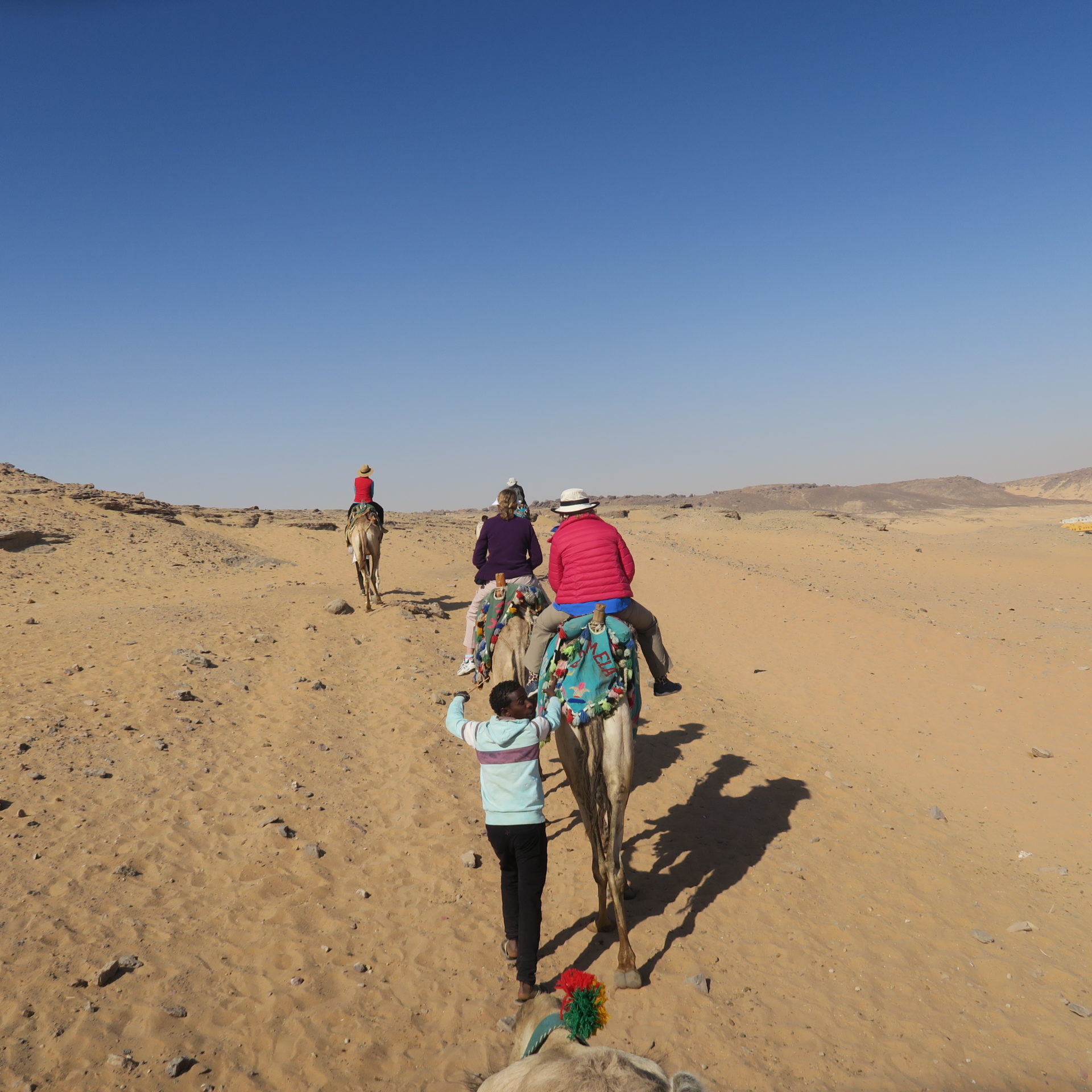 Adventures Abroad Caravan on the way to St. Simeon Monastery