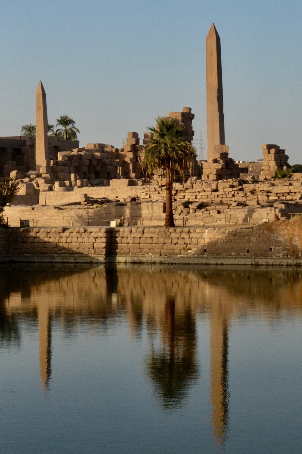 Hatshepsut Obelisk Reflected in Lake Karnak copy