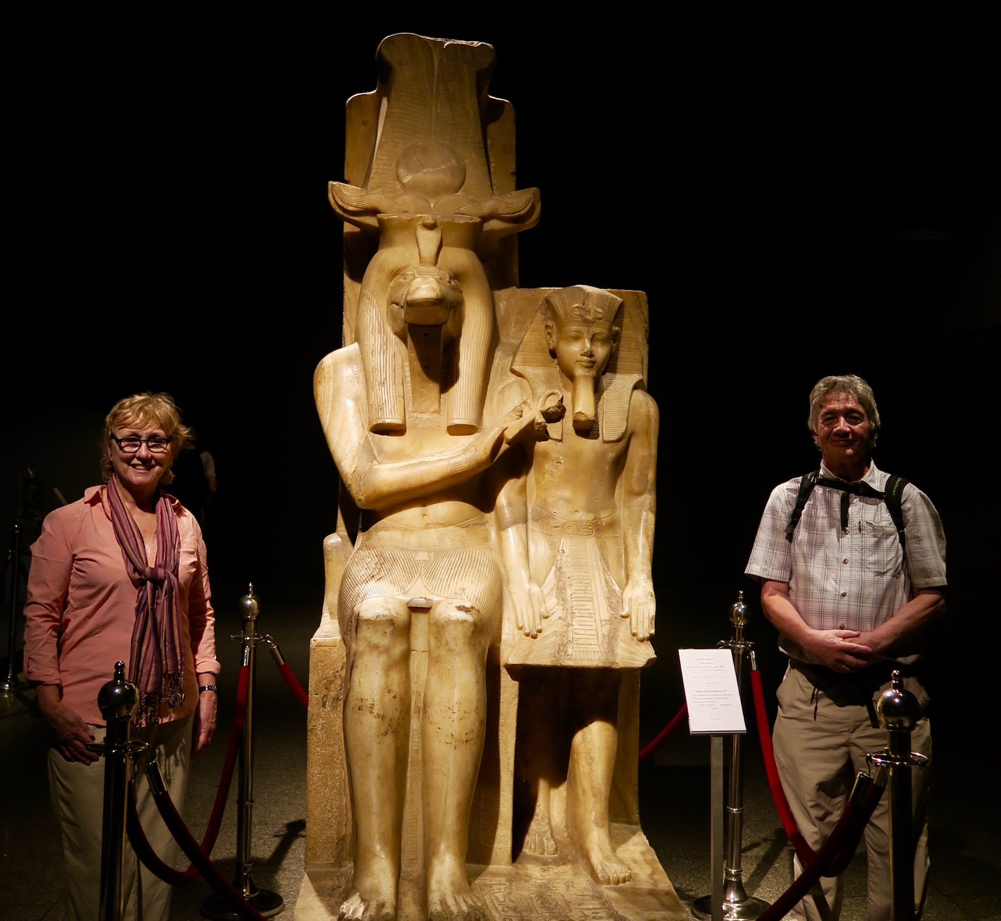 With Sobek & Amenhotep III, Luxor Museum