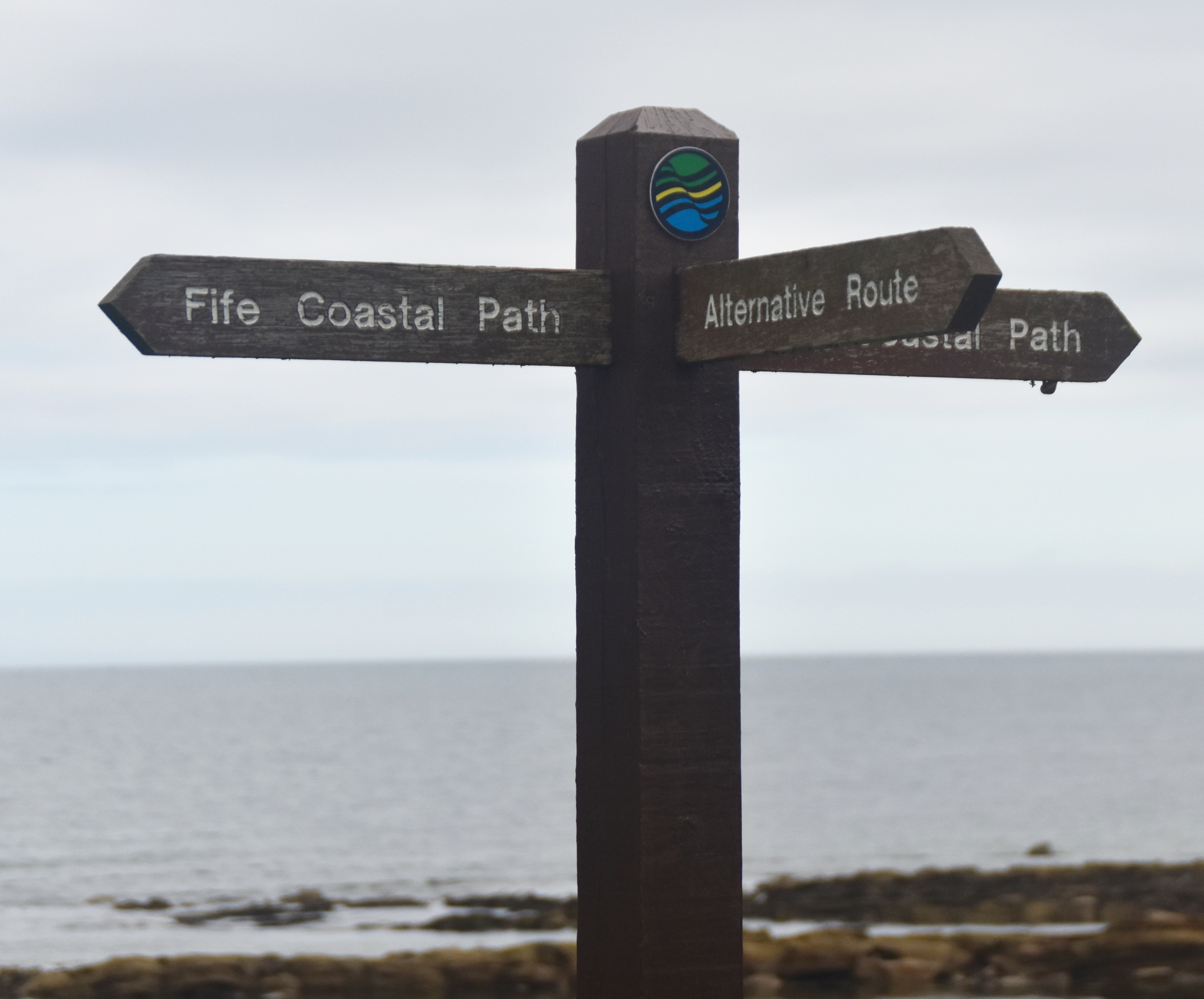 Fife Coastal Path Marker, Kingsbarns