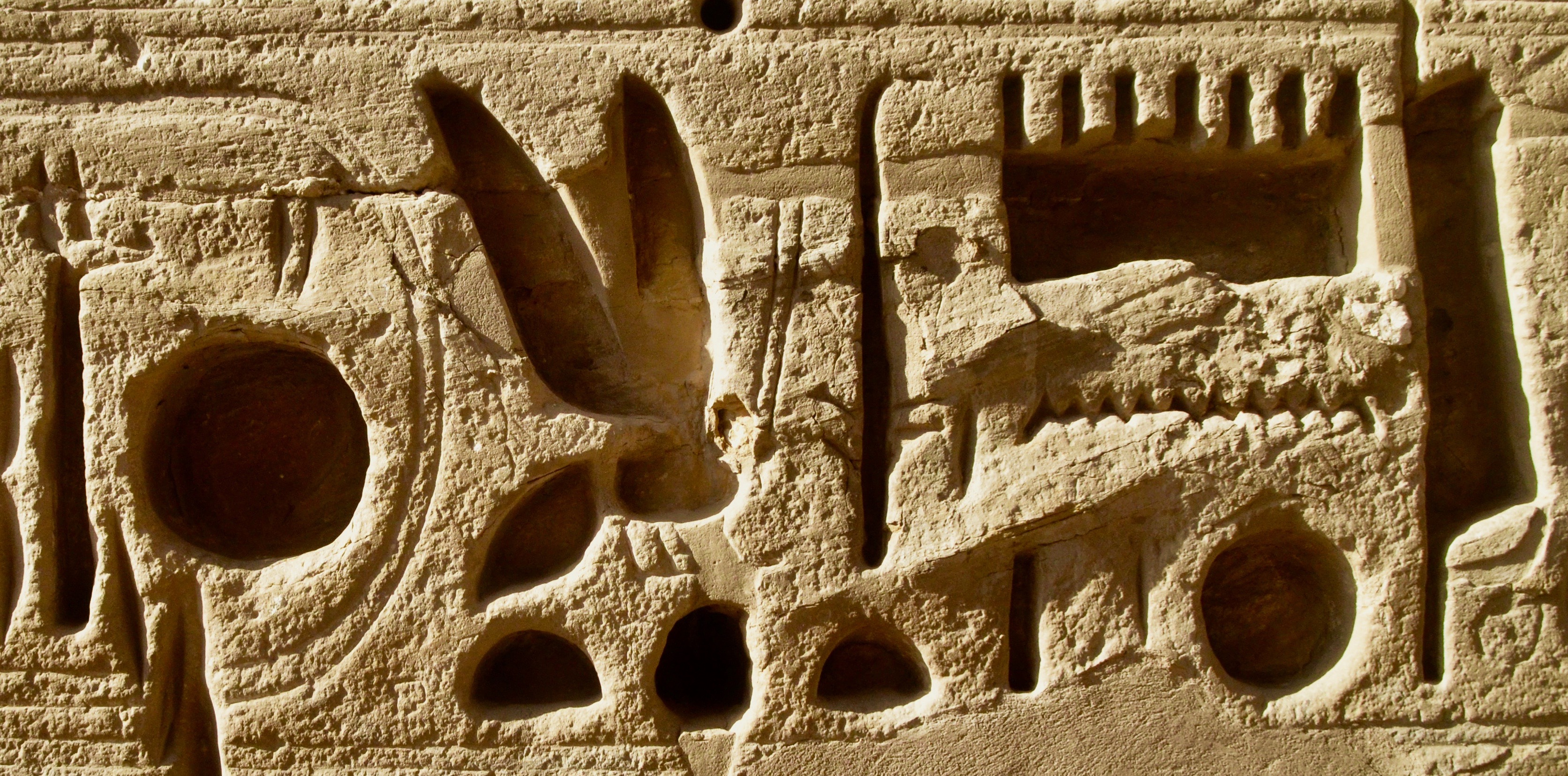 Ramses III Incised Hieroglyphics