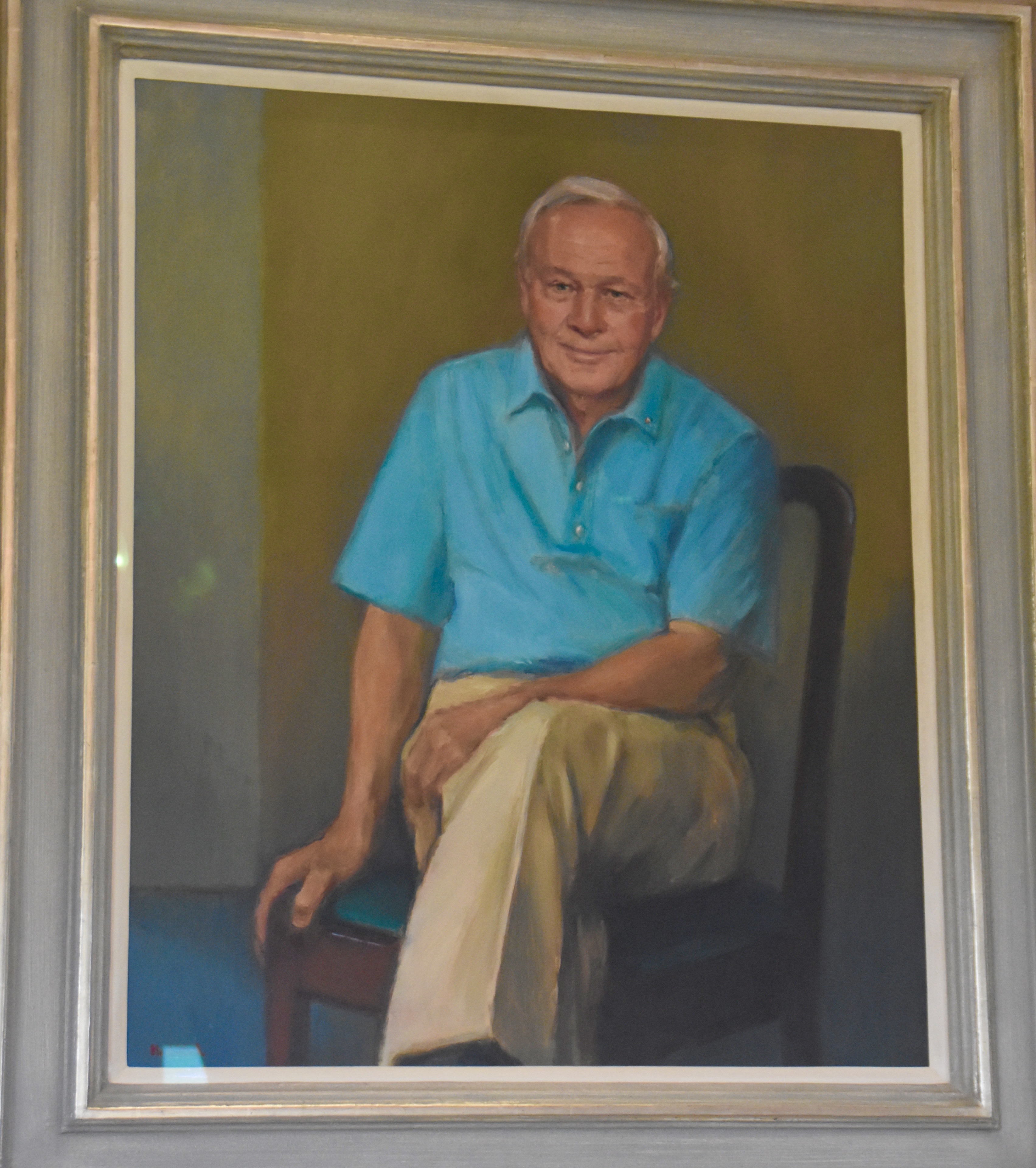 Arnold Palmer in Troon Clubhouse