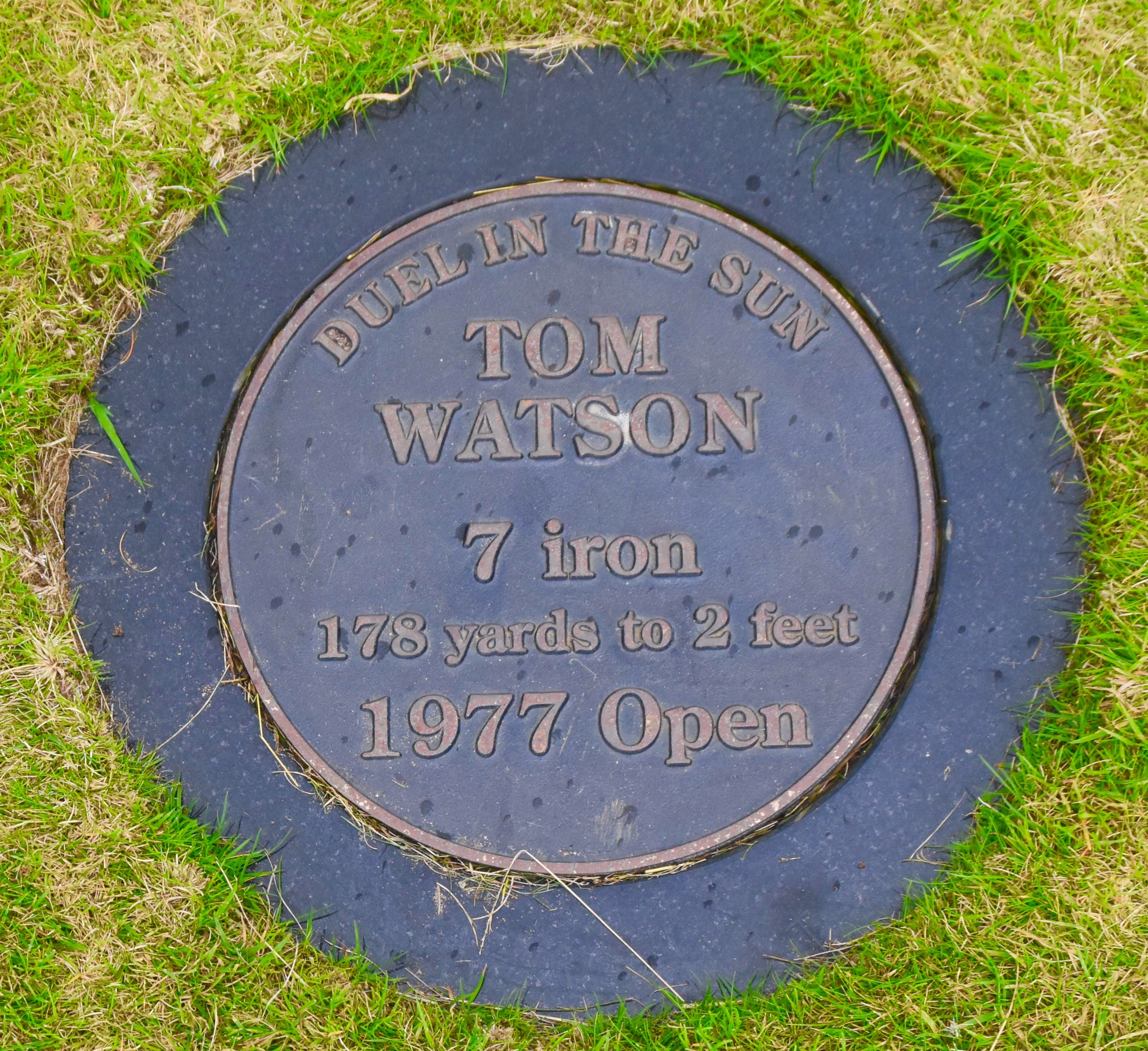 Tom Watson Plaque