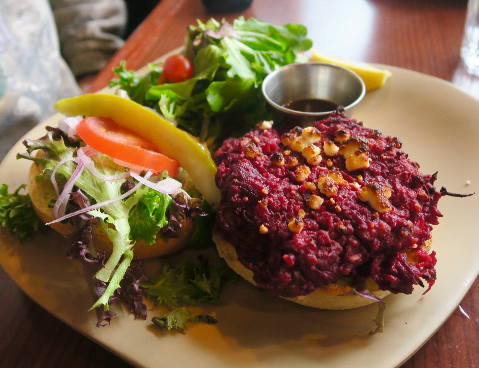 Truffle Pigs Beet Burger