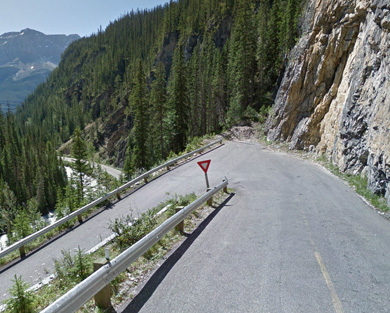 Switchback on Yoho Valley Road