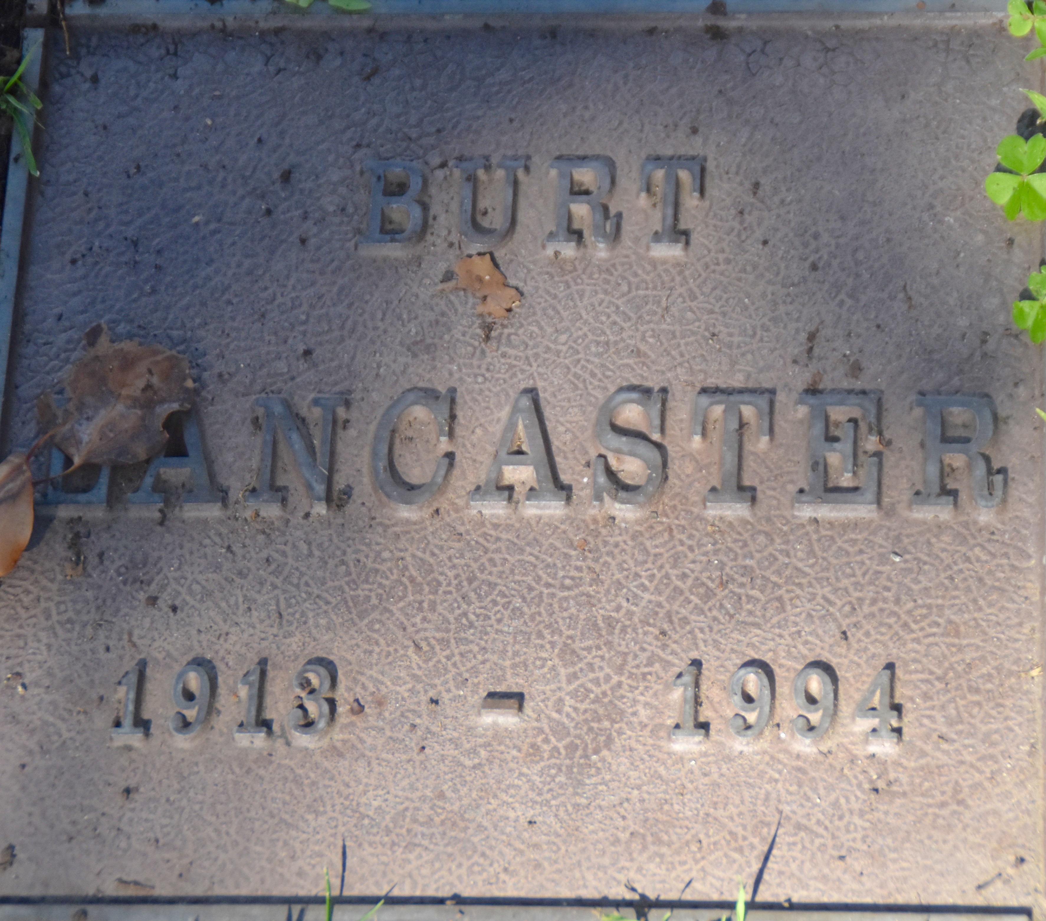 Burt Lancaster, Westwood Village Cemetery