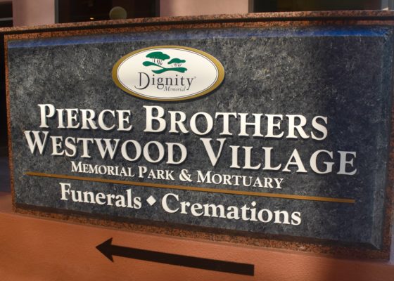 Westwood Village Cemetery Sign